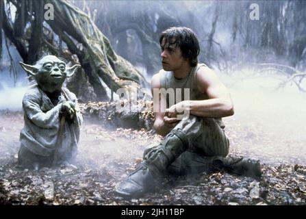 YODA,HAMILL, STAR WARS: ÉPISODE V - L'EMPIRE CONTRE-ATTAQUE, 1980 Banque D'Images