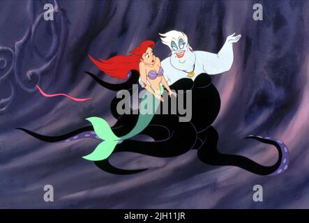 ARIEL, URSULA, LA PETITE SIRÈNE, 1989 Banque D'Images