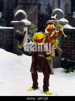 GRENOUILLE, TIM, LA MUPPET NOËL CAROL, 1992 Banque D'Images