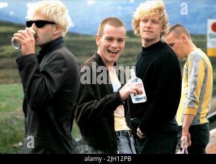 MILLER,MCGREGOR,MCKIDD,BREMNER, TRAINSPOTTING, 1996 Banque D'Images