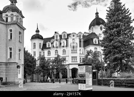 Bel exemple d'arche sur une très belle ville dans le nord de la Pologne. Sopot, Golfe de Gdansk, Mer Baltique, Pologne, Europe. Banque D'Images