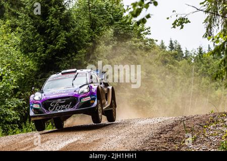 16 FOURMOUX Adrien (fra), CORIA Alexandre (fra), M-Sport Ford World Rally Team, Ford Puma Rally 1, action pendant le Rallye Estonie 2022, 7th tour du Championnat du monde WRC Rally car 2022, de 14 juillet à 17, 2022 à Tartu, Estonie - photo Nikos Katikis / DPPI Banque D'Images