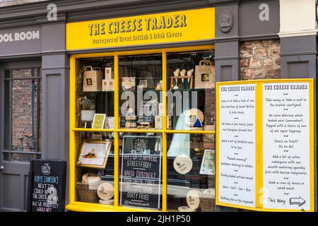 Le magasin Cheese Trader à York, North Yorkshire, Angleterre, Royaume-Uni Banque D'Images