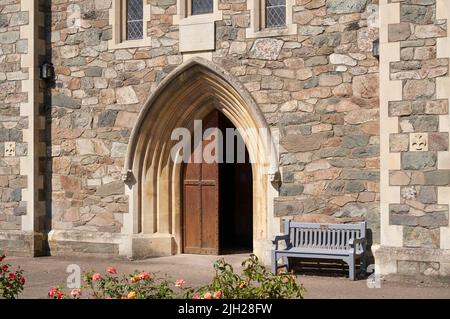 Exemple d'entrée principale du monastère Banque D'Images