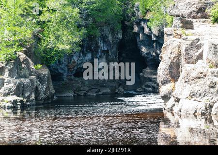 Cascades de Temperance River, Minnesota Banque D'Images