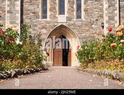 Exemple d'entrée principale du monastère Banque D'Images