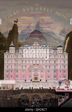 L'AFFICHE DE L'hôtel, LE GRAND HÔTEL BUDAPEST, 2014 Banque D'Images