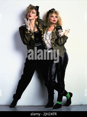 MADONNA,ARQUETTE, cherchant désespérément à SUSAN, 1985 Banque D'Images
