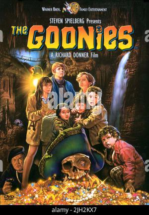 RAMSEY,GREEN,BROLIN,ASTIN,FELDMAN,COHEN,POSTER, THE GOONIES, 1985 Banque D'Images