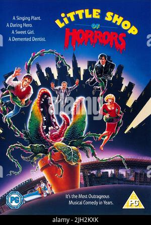 MORANIS,GARDENIA,MARTIN,AFFICHE, PETIT MAGASIN D'HORREURS, 1986 Banque D'Images