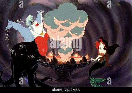 URSULA,ARIEL, LA PETITE SIRÈNE, 1989 Banque D'Images