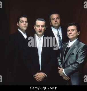 LIOTTA,NIRO,SORVINO,PESCI, GOODFELLAS, 1990 Banque D'Images