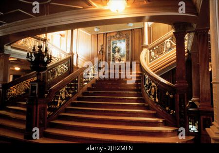 Escalier du navire, TITANIC, 1997 Banque D'Images