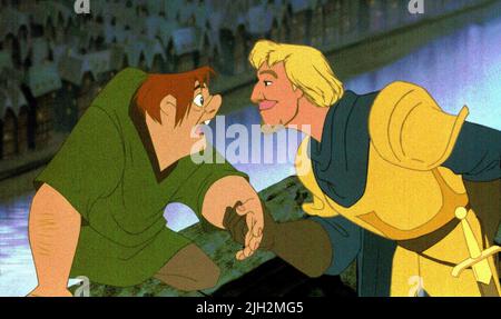 QUASIMODO, PHOEBUS, LA CHASSE DE NOTRE DAME, 1996 Banque D'Images