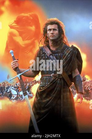 BRAVEHEART, de Mel Gibson, 1995 Banque D'Images