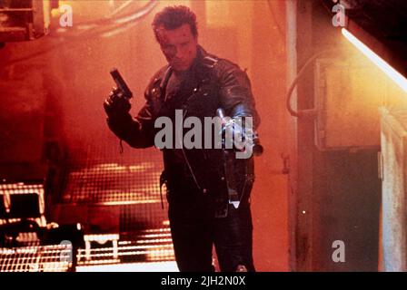 ARNOLD SCHWARZENEGGER, Terminator 2 : JUDGMENT DAY, 1991 Banque D'Images