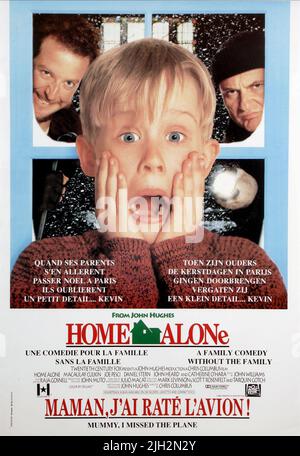 STERN,CULKIN,AFFICHE, MAISON SEULE, 1990 Banque D'Images