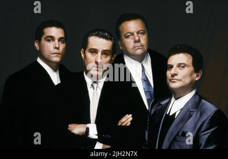 LIOTTA,NIRO,SORVINO,PESCI, GOODFELLAS, 1990 Banque D'Images