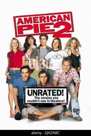 REID,ELIZABETH,KLEIN,SUVARI,BIGGS,THOMAS,HANNIGAN,SCOTT,AFFICHE, AMERICAN PIE 2, 2001 Banque D'Images