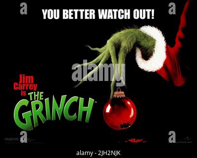 Affiche de film, COMMENT LE GRINCH A VOLÉ NOËL, 2000 Banque D'Images