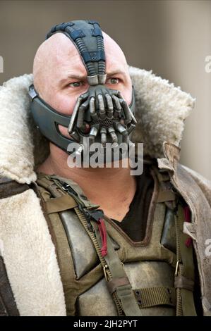 TOM HARDY, THE DARK KNIGHT RISES, 2012 Banque D'Images