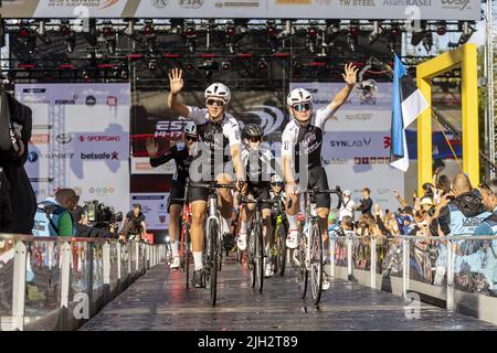 Tartu, Estonie. 14th juillet, 2022. Ambiance pendant le rallye Estonie 2022, 7th tour du Championnat du monde de voitures de rallye WRC 2022, de 14 juillet au 17, 2022 à Tartu, Estonie - photo: Nikos Katikis/DPPI/LiveMedia crédit: Agence photo indépendante/Alamy Live News Banque D'Images