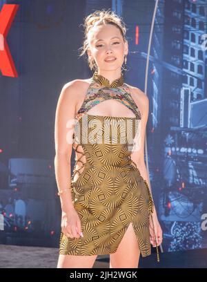 13 juillet 2022, Hollywood, Californie, Etats-Unis: Kelli Berglund participe à la première mondiale de l'homme gris de Netflix (Credit image: © Billy Bennight/ZUMA Press Wire) Banque D'Images