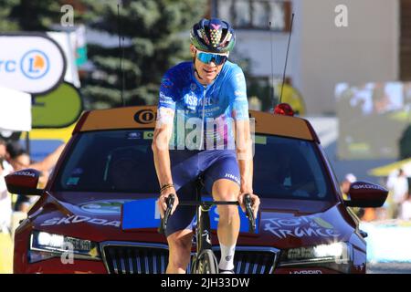 France. 14th juillet 2022. 14th juillet 2022; Alpe d'Huez, France: UCI Cycling Tour de France étape 14, Briançon à Alpe d'Huez; Chris Froome (GBR) crédit: Action plus Sports Images/Alay Live News Banque D'Images