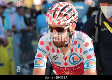 France. 14th juillet 2022. 14th juillet 2022; Alpe d'Huez, France: UCI Cycling Tour de France étape 14, Briançon à Alpe d'Huez; Simon Geschke (GER); Credit: Action plus Sports Images/Alay Live News Banque D'Images