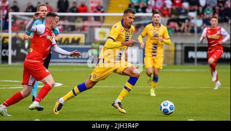 Cliftonville contre DAC 1904 - UEFA Europa Conference League Banque D'Images