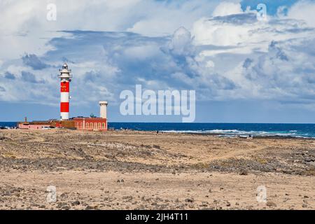 Phare d'El Toston, îles Canaries, Fuerteventura Banque D'Images