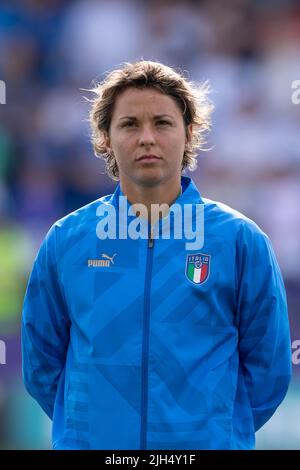 Manchester, Royaume-Uni. 14th juillet, 2022. Lors du match des femmes de l'UEFA Euro England 2022 entre l'Italie 1-1 Islande au stade de l'Académie de la ville de Manchester sur 14 juillet 2022 à Manchester, en Angleterre. Credit: Maurizio Borsari/AFLO/Alay Live News Credit: AFLO Co. Ltd./Alay Live News Banque D'Images