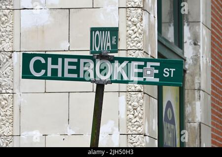 Cherokee Lemp Historic District, St. Louis, Missouri, États-Unis d'Amérique. Banque D'Images