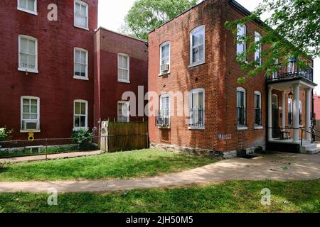 Cherokee Lemp Historic District, St. Louis, Missouri, États-Unis d'Amérique. Banque D'Images