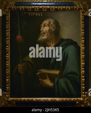 Saint Jude Thaddeus (1st siècle après J.-C.). Un des douze apôtres de Jésus. Portrait attribué à Juan de Valdés Leal (1622-1690), ca. 1660-1665. Huile sur toile (109 x 91 cm). Musée El Greco. Tolède, Espagne. Banque D'Images