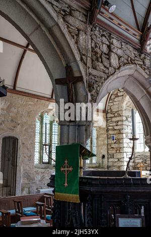 Église paroissiale de Saint-Sithney, Cornwall Banque D'Images