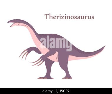 Antigo Terizinosaurus Pangolim. Dinossauro Herbívoro Do Período Jurássico.  Patas Com Garras Longas. Animais Pré-históricos E Paleontologia. Ilustração  De Desenho Animado Vetorial Isolada Em Um Fundo Branco Royalty Free SVG,  Cliparts, Vetores, e