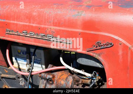 Détail du tracteur Porsche d'époque Allgaier Diesel Banque D'Images