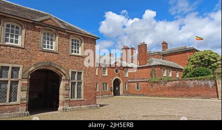 Dunham Massey, NT hall et jardins, Dunham Town, Bowden, Altrincham, Cheshire, ANGLETERRE, ROYAUME-UNI, WA14 4SJ Banque D'Images