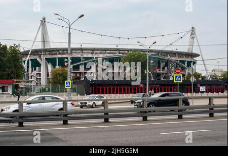 30 août 2021, Moscou, Russie. Stade de football 'Lokomotiv' RZD Arena. Banque D'Images