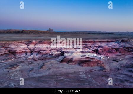 Zone de la station de recherche Mars dans le désert près de Hanksville Utah, Etats-Unis. Banque D'Images