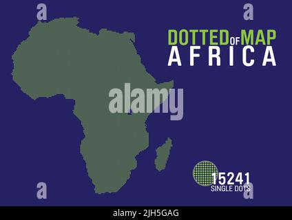 une carte en pointillés de l'afrique Illustration de Vecteur