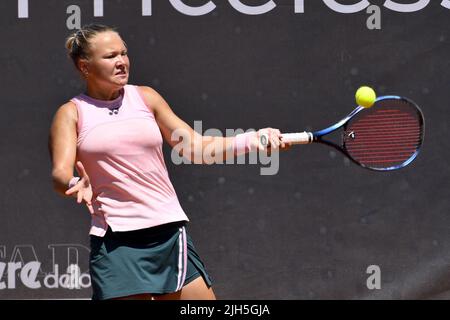 Rome, Italie. 15th juillet 2022. Diana Shnaider (RUS) contre Isabella Shinikova (BUL) pendant le trimestre finales de l'ITF W60+H, 15th juillet 2022, à Circolo Antico Tiro al Volo, Rome, Italie crédit: Live Media Publishing Group/Alay Live News Banque D'Images