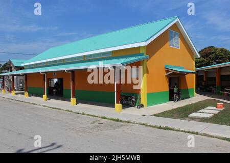 PUNTA GORDA, BELIZE - 10 MARS 2016 New PG Veg Market Hall Banque D'Images