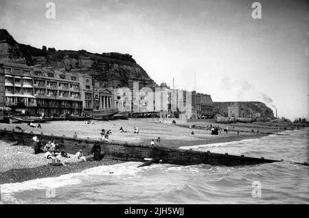 Hastings Seafront East Sussex, Angleterre Royaume-Uni 1900s Banque D'Images