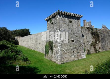 Château de Kerjean, 1545, château de style Renaissance construit en 1596, aujourd'hui musée d'état, Saint-Vougay, département de Finistère, région Bretagne, France Banque D'Images