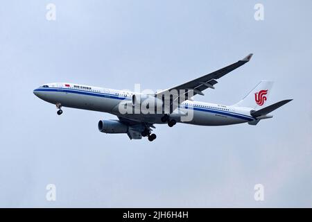 Aircraft Air China, Airbus A330-300, B-5912, Bangkok, Thaïlande Banque D'Images