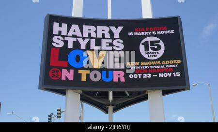 Inglewood, Californie, États-Unis 13th juillet 2022 Harry Styles Love On Tour concerts Marquee pour 15 concerts sur 13 juillet 2022 au Kia Forum à Inglewood, Californie, États-Unis. Photo par Barry King/Alay stock photo Banque D'Images