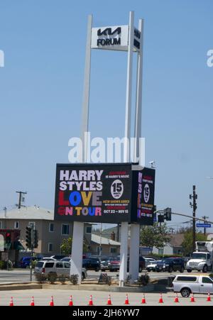 Inglewood, Californie, États-Unis 13th juillet 2022 Harry Styles Love On Tour concerts Marquee pour 15 concerts sur 13 juillet 2022 au Kia Forum à Inglewood, Californie, États-Unis. Photo par Barry King/Alay stock photo Banque D'Images