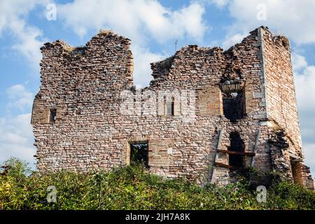 Ruines du château Pecorari à Piobbico (pu) Banque D'Images